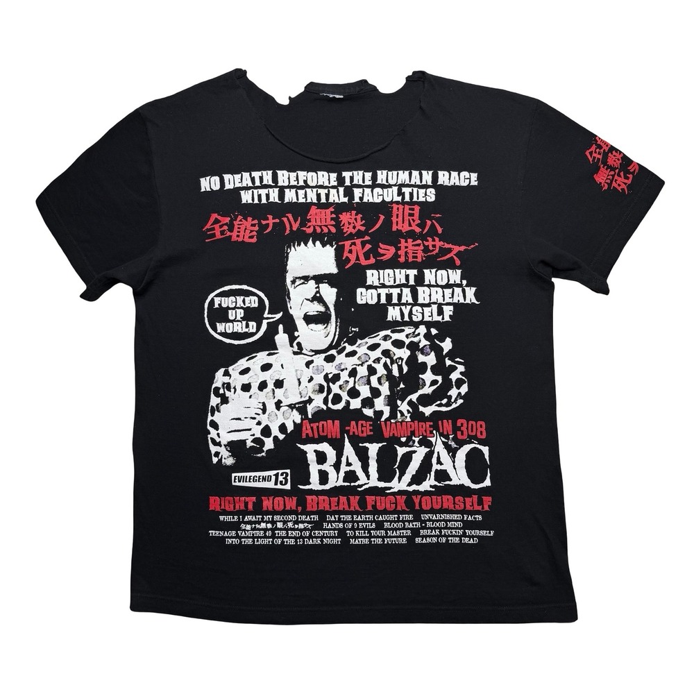 Balzac Balzac Atom Age‎ Vampire in 308 Japanese Japa punk rock band music shirt